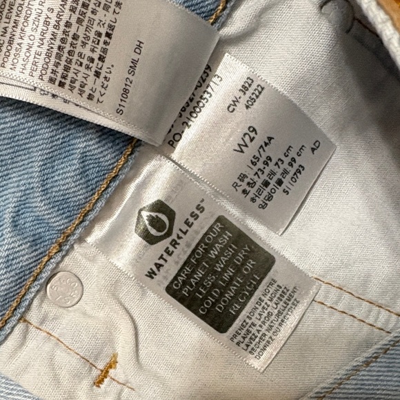 Levi's Light Blue Jean Shorts for Women - Picture 5 of 5